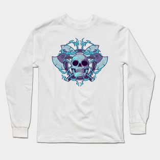 Warrior Skull Long Sleeve T-Shirt